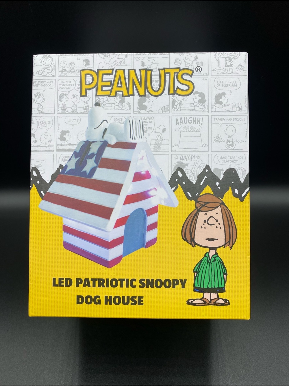 Peanuts Snoopy Led Patriotic Snoopy Dog House 4th Of July